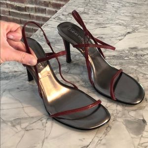 Nine West strappy heels